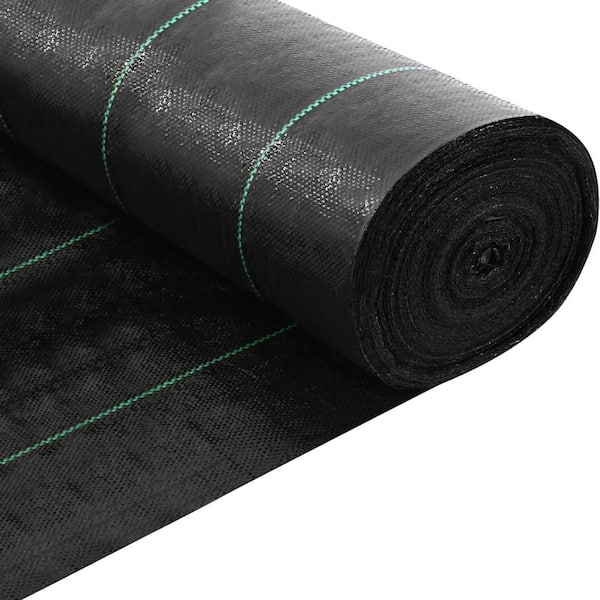 6 ft. x 50 ft. 3 oz. Weed Barrier Landscape Fabric Heavy-Duty for Garden Floor Mats