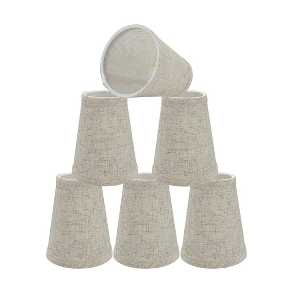 4 in. x 5 in. Beige Hardback Empire Lamp Shade (6-Pack)