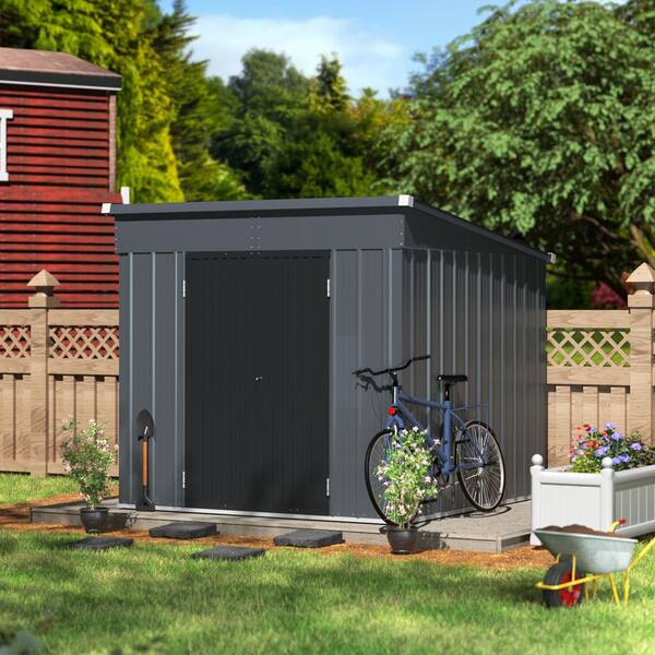 VEIKOUS 7 ft. W x 8 ft. D Metal Shed Outdoor Storage Shed