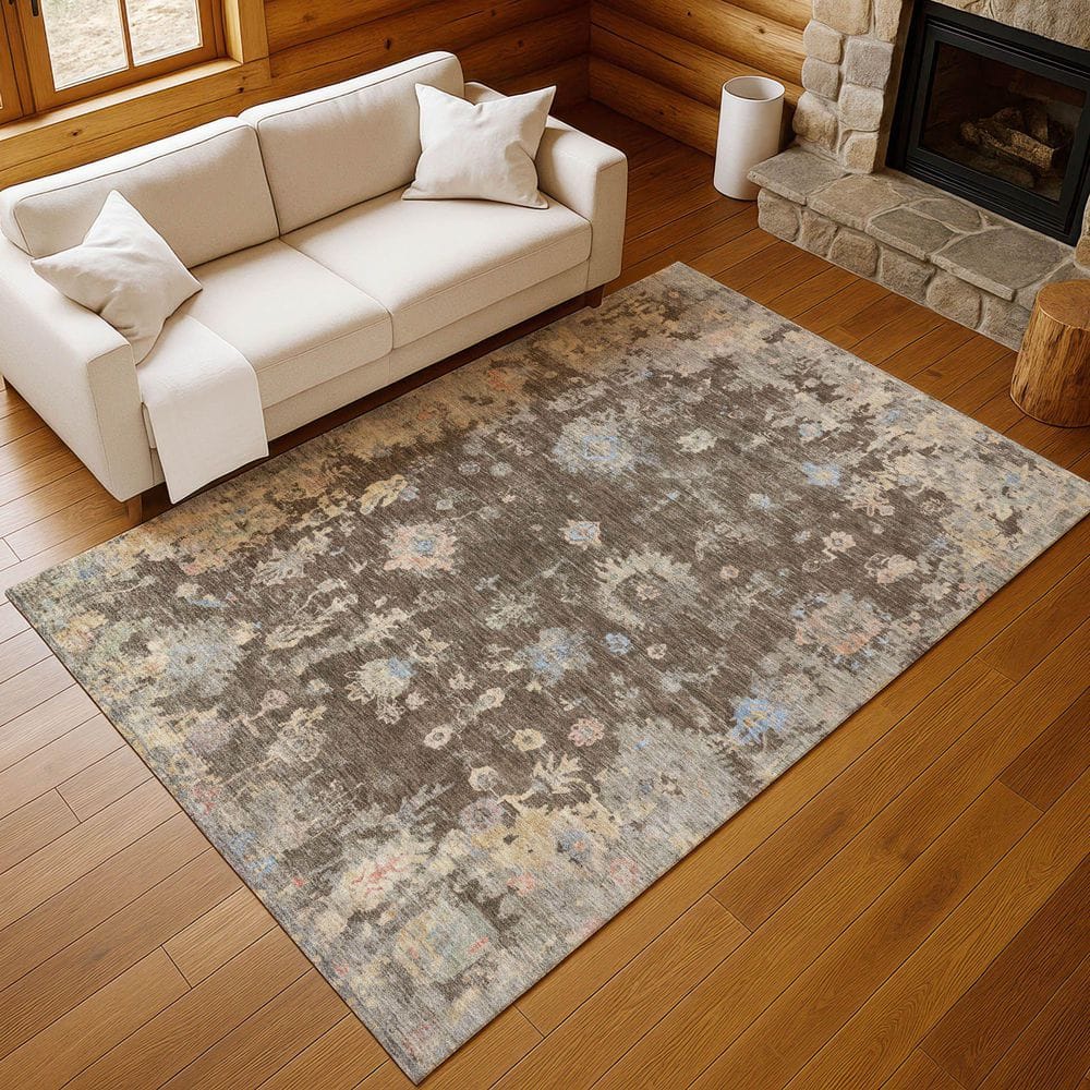 Chantille Machine Washable Indoor/Outdoor Abstract ACN2302 Chocolate 10 ft. x 14 ft. Area Rug price history on PriceWatchPro