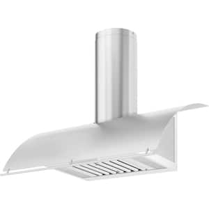 Okeanito 42 in. Shell Only Wall Mount Range Hood with LED Lights in Stainless Steel