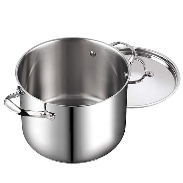 Cooks Standard - Classic 12 qt. Stainless Steel Stock Pot with Lid