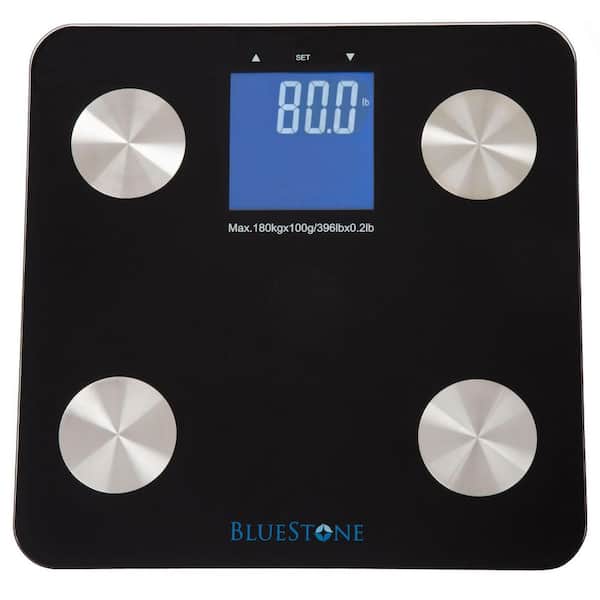 Bluestone Digital Large LCD Display Body Fat Scale in Black