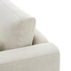 Close-up of the linen fabric and stitching on the Spruce & Spring Rhea sofa