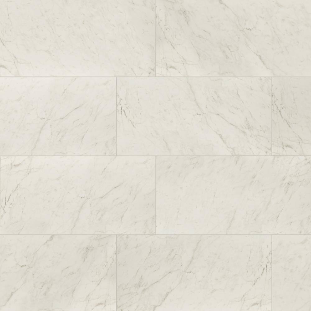 Leonardo Bianco 24 in. x 48 in. Polished Porcelain Marble Look Floor and Wall Tile (512 sq. ft./Pallet) price history on PriceWatchPro