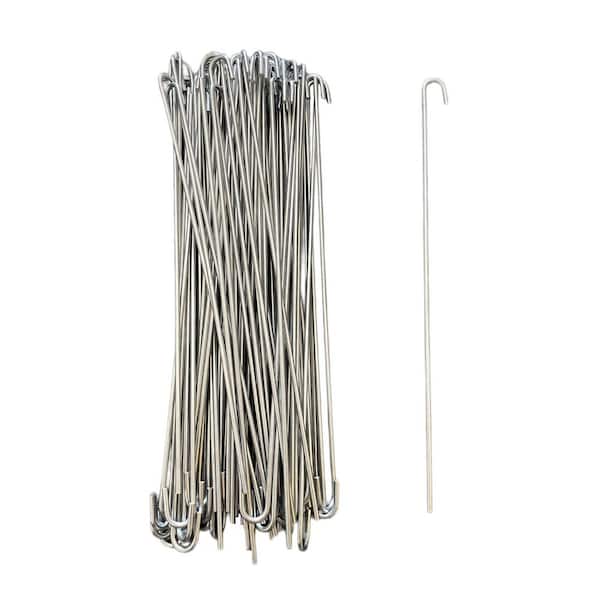 10 in. Heavy-Duty 11-Gauge Aluminum Chain Fence Ties are Used for Fence Tie Wires and Dog Fence Repairs (100-Pack)