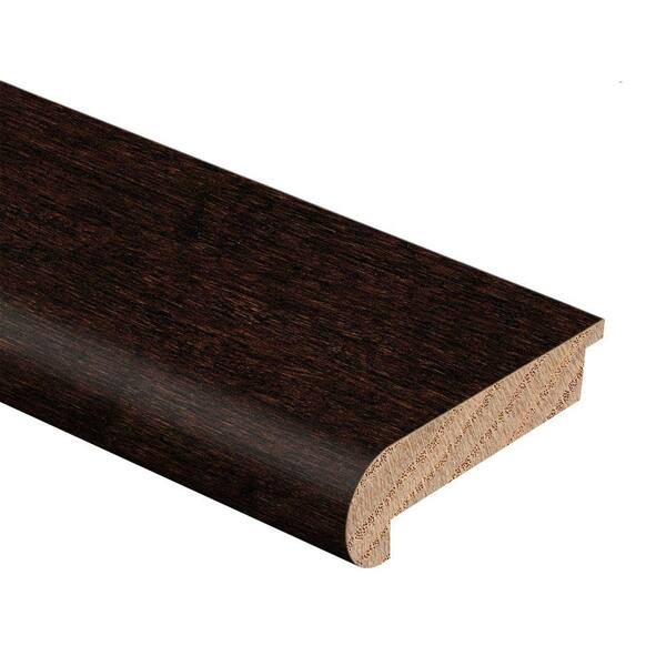 Zamma Strand Woven Bamboo Walnut 1/2 in. Thick x 2-3/4 in. Wide x 94 in. Length Hardwood Stair Nose Molding Flush