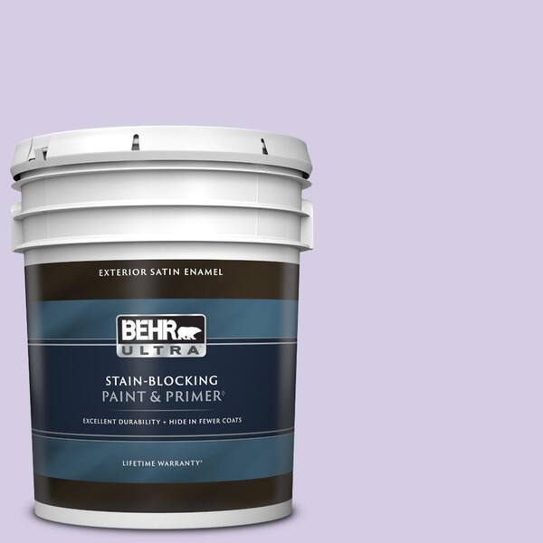 BEHR ULTRA 5 gal. #640A-3 Potentially Purple Satin Enamel Exterior Paint & Primer