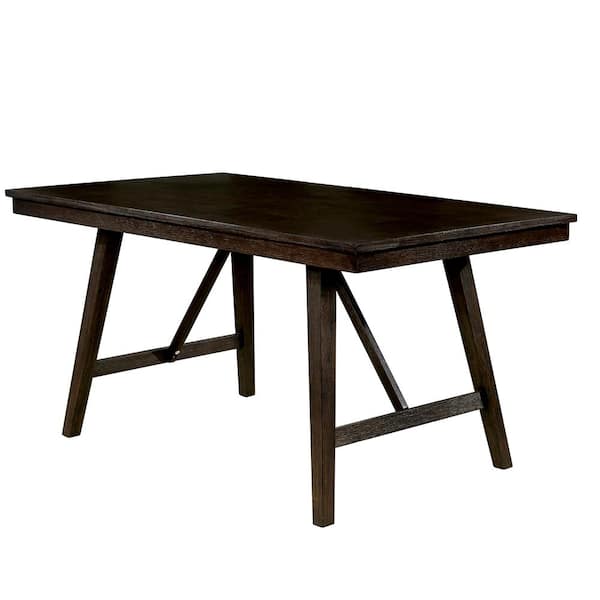 Bridgeville Wire Brushed Rustic Brown Counter Height Table