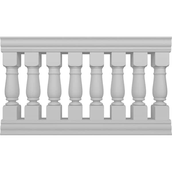 Ekena Millwork Fiberthane Oxford Balustrade 60 in. L x 38 in. H Fiberglass Railing Kit