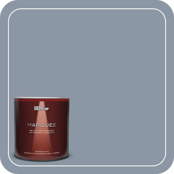 BEHR MARQUEE 1 qt. #ICC-103 Approaching Dusk Matte Interior Paint & Primer