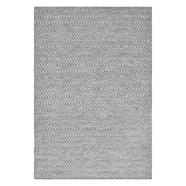 Solo Rugs Chatham Contemporary Flatweave Charcoal 6 ft. x 9 ft. Hand Woven Area Rug