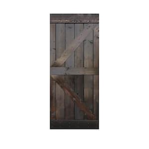 42 in. x 84 in. Knotty Pine Solid Wood Interior Barn Door Slab