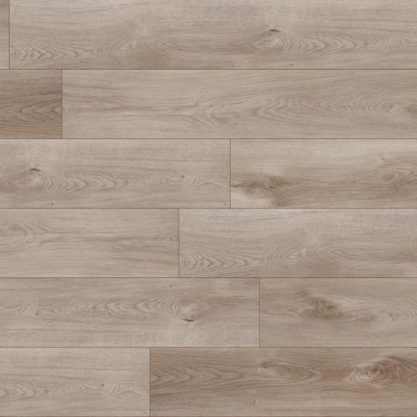 A&A Surfaces Mystic Gray 12 MIL x 9 in. W x 60 in. L Waterproof Click Lock Luxury Vinyl Plank Flooring (1166.88 sq. ft./pallet)