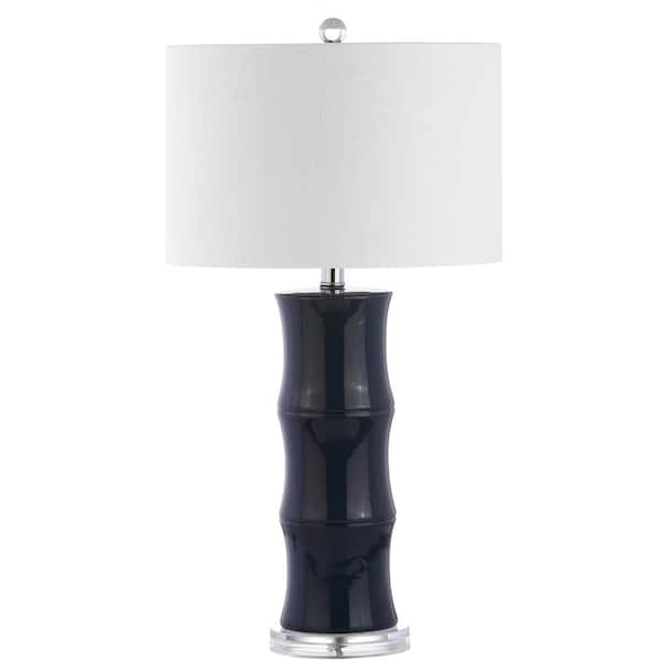 Tiki 26.5 in. Navy Ceramic Table Lamp