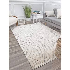 Cadence Alabaster Beige 5 ft. x 7 ft. Area Rug