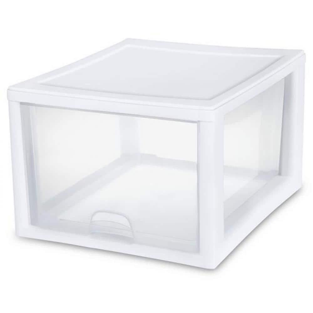 10.25 in. x 10.25 in. Clear Stackable Plastic 1-Drawer Organization Container, 16 Pack price history on PriceWatchPro