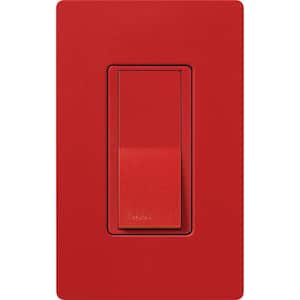 Claro On/Off Switch, 15-Amp/3-Way, Signal Red (SC-3PS-SR)