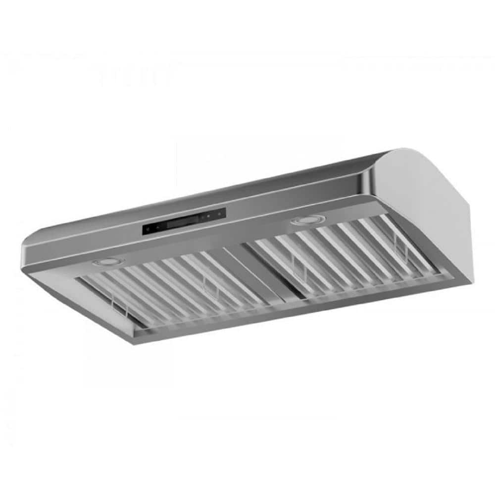 30" Brushed Stainless Steel Under Cabinet Range Hood