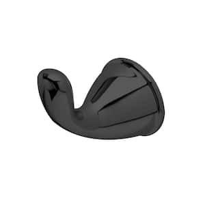 Alima Traditional Wall Mounted Bathroom Robe Hook in Matte Black Finish