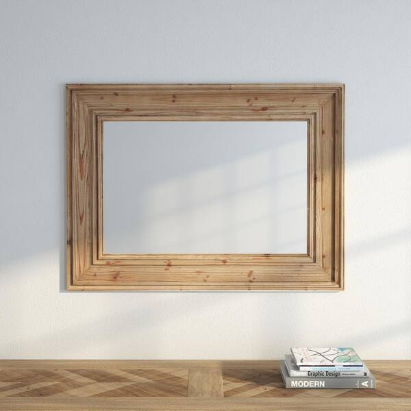 Unbranded Dawn 39 in. H x 29 in. W Wall Mirror in Natural