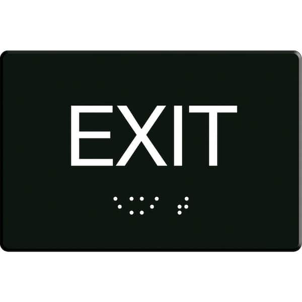 Everbilt 6 in. x 9 in. Adhesive Exit Sign