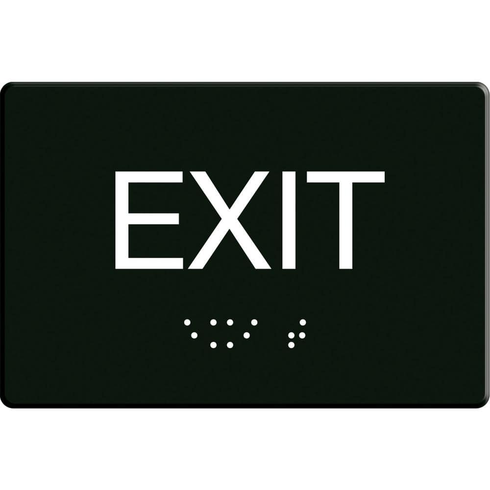 6 in. x 9 in. ADA Adhesive Exit Sign with Braille price history on PriceWatchPro
