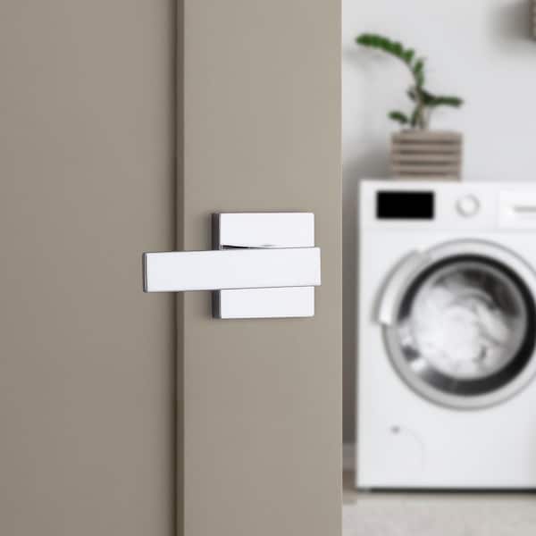 Singapore Square Polished Chrome Hall/Closet Door Handle