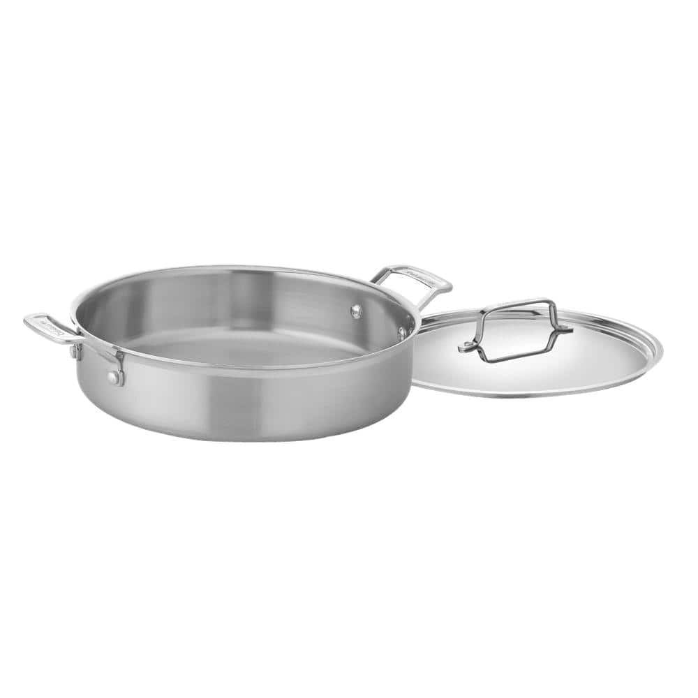 Cuisinart MultiClad Pro 5.5 qt. Stainless Steel Saute Pan with Lid with