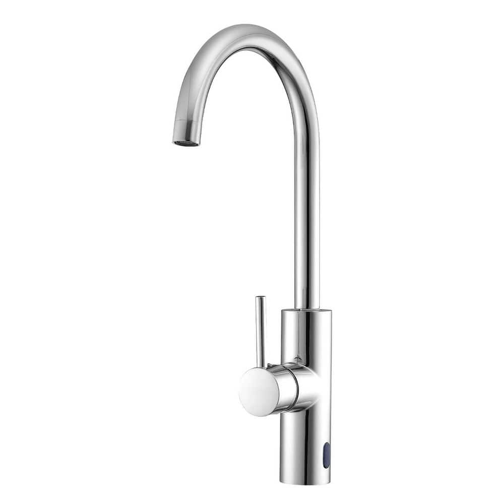 Touchless Kitchen Bar Sink Faucet, Motion Sensor, Adjustable Cold/Hot Mixer, Swivel for 9/16 in. Pipe, Chrome Plated price history on PriceWatchPro