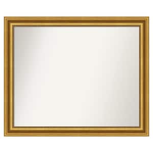 Parlor Gold 45.75 in. W x 37.75 in. H Custom Non-Beveled Recycled Polystyrene Framed Bathroom Vanity Wall Mirror