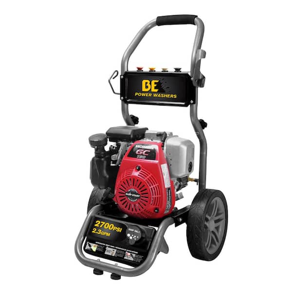 BE PRESSURE 2700 PSI 2.3 GPM Honda Gas Powered Pressure Washer