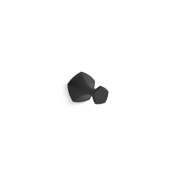 KOHLER Occasion Knob Robe Hook in Matte Black