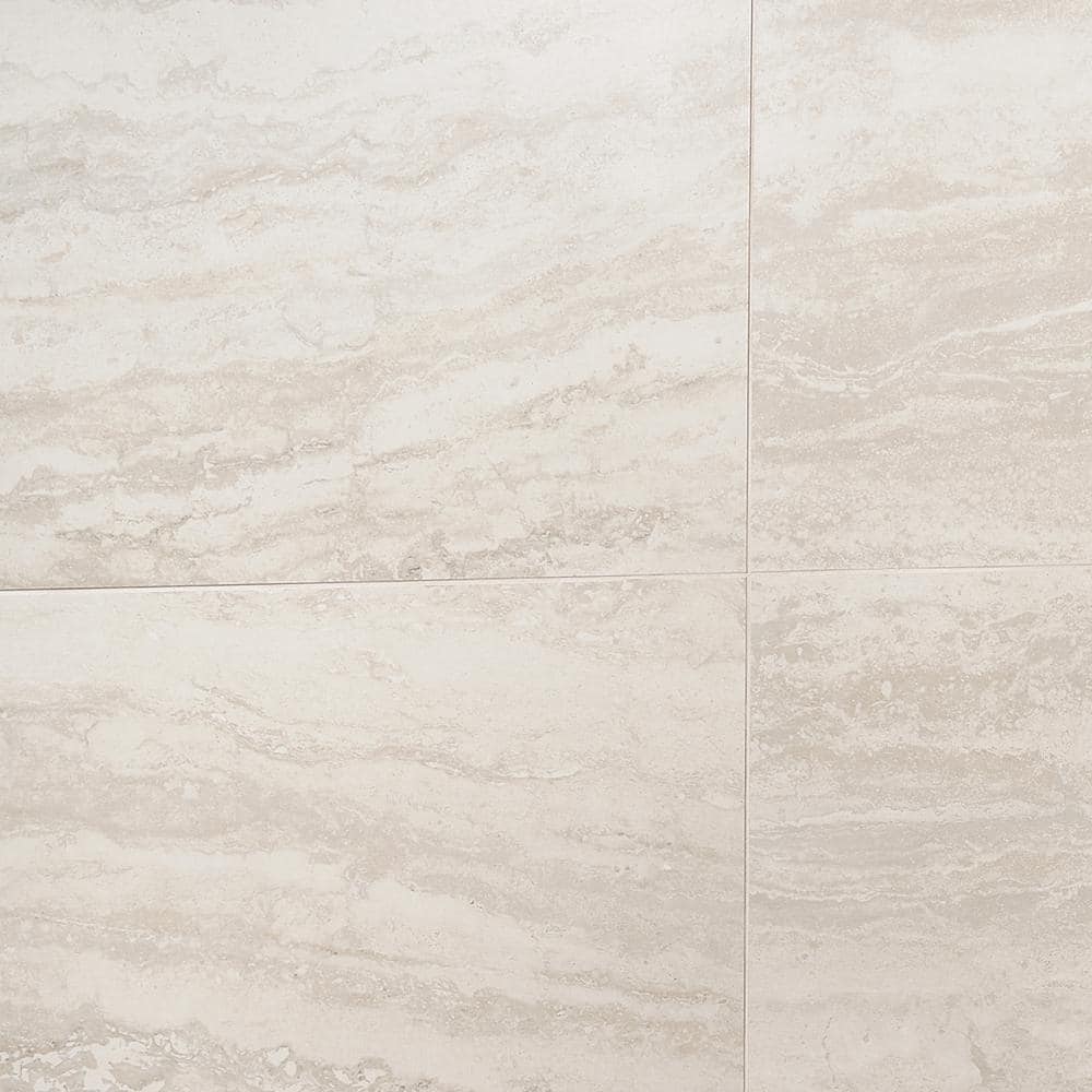Essential Travertine Beige 24" x 48" Porcelain Matte Tile