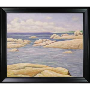 Annisquam Light by John Leslie Breck Black Matte Framed Nature Oil Painting Art Print 25 in. x 29 in.