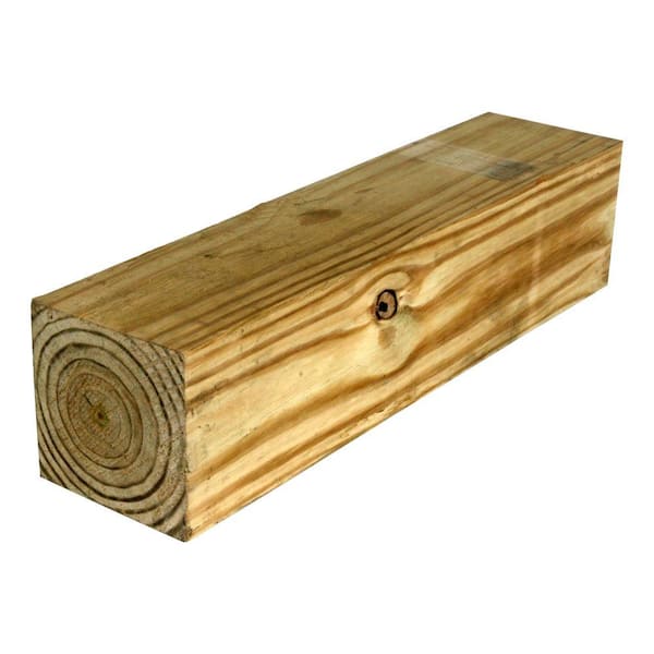 Unbranded 6 in. x 6 in. x 12 ft. #2 Pressure-Treated Ground Contact Southern Pine Timber Wood Post