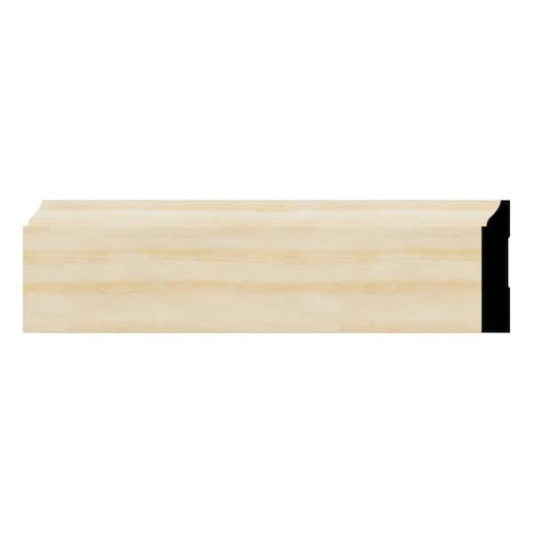WM623 0.56 in. D x 3.25 in. W x 96 in. L Wood Pine Baseboard Moulding