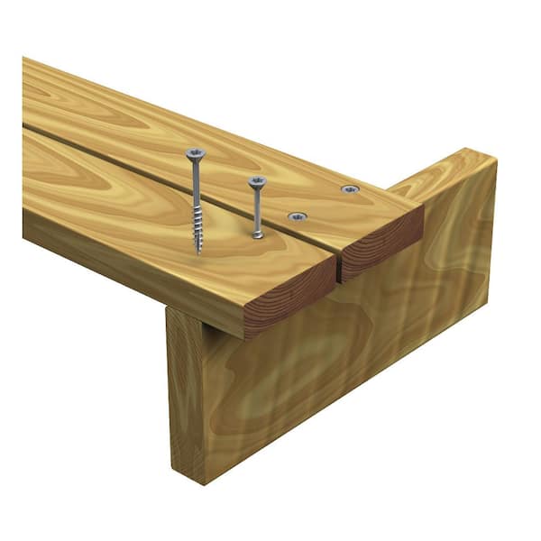 Grabber #8 x 1 1/2 in. Star Drive Flat head Exterior Stainless Steel Wood Deck Screws (5 lb. box)