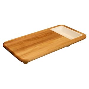 Hardwood Cutting Board with Cut 'n' Catch Removable Tray