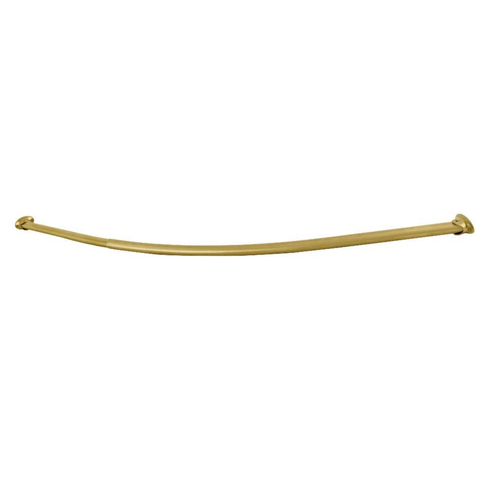 Edenscape 47 in. to 60 in. Stainless Steel Adjustable Curved Shower Curtain Rod in Brushed Brass price history on PriceWatchPro