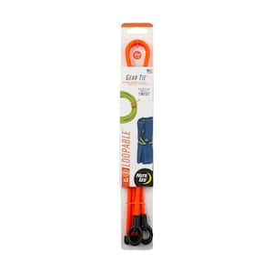 24 in. Bright Orange Gear Tie Loopable (2-Pack)