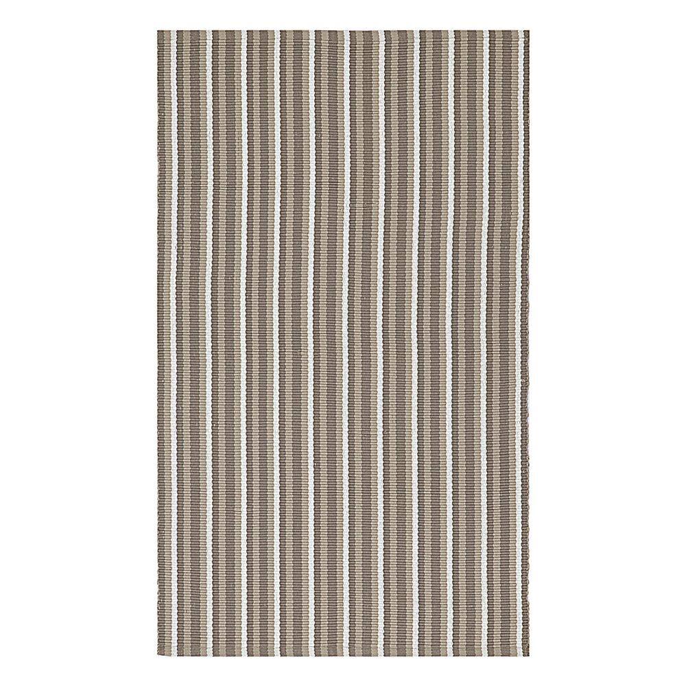 REGENCE HOME Great Plains Multi-Purpose Utility Mat Collection, Modern Stripe, Taupe, 27x45'', Brown -  1002504