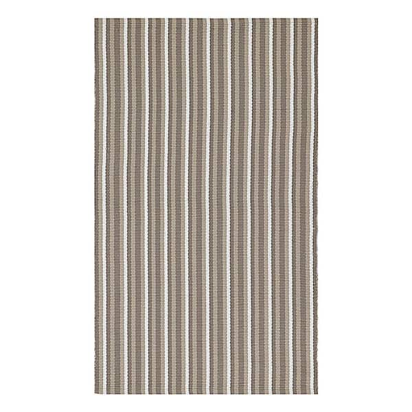 REGENCE HOME Great Plains Multi-Purpose Utility Mat Collection, Modern Stripe, Taupe, 27x45''