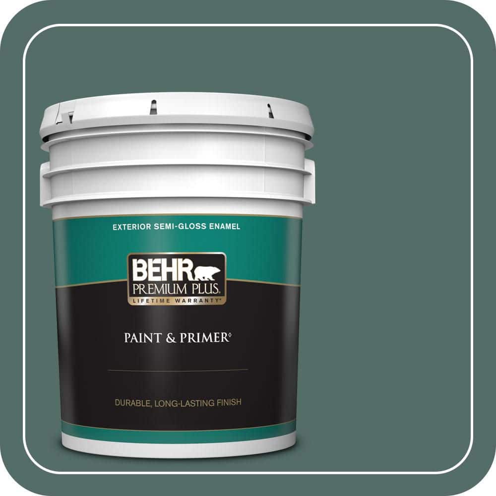 5 gal. #MQ6-39 Chelsea Garden Semi-Gloss Enamel Exterior Paint & Primer price history on PriceWatchPro