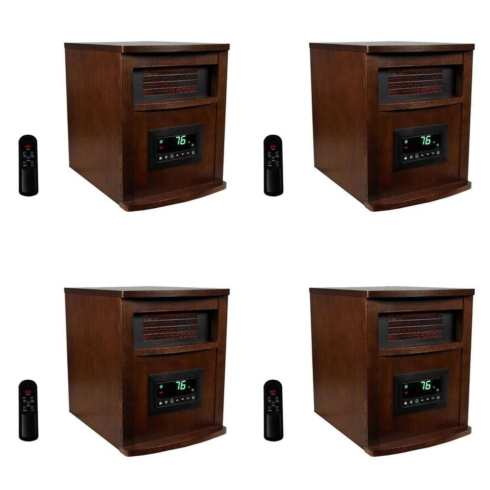 Lifesmart LifePro 1500-Watt 6 Elements Electric Infrared Quartz Heater (4-Pack)