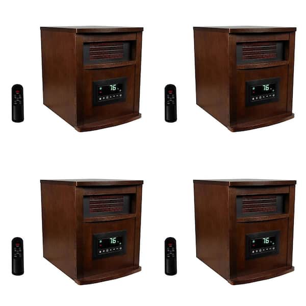 Lifesmart LifePro 1500-Watt 6 Elements Electric Infrared Quartz Heater (4-Pack)