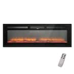 Flame 60 in. Wall-Mounted or Insert Automatic Constant Temperature Electric Fireplace