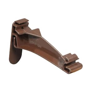 5 in. Brown Vinyl K-Style Hidden Gutter Hanger