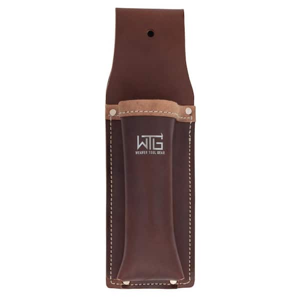 Brown Hammer Tacker Holder Tool Belt Pouch Leather