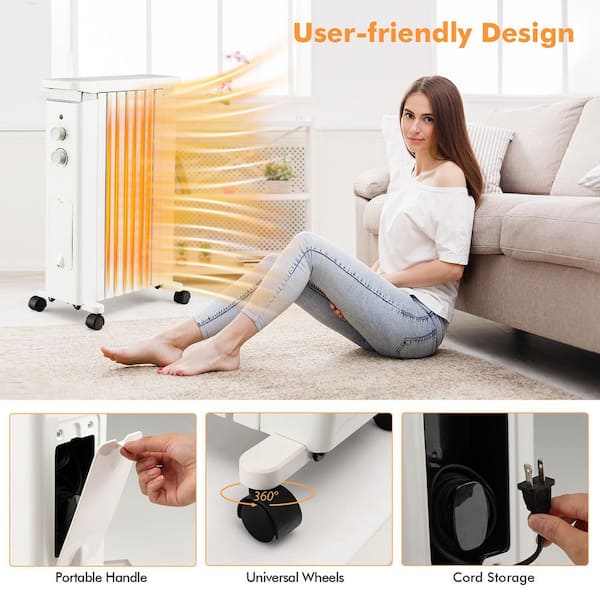 HEATTEC オイルヒーター Le Verre ホワイト Amazon | DBK オイルヒーター(セラミックヒーター付き) 10枚